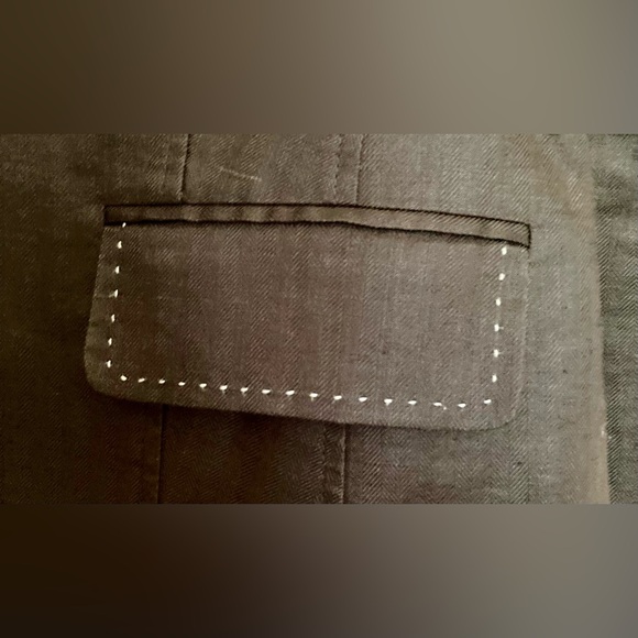 Vintage Villager Brown Blazer size 14 - Picture 4 of 8